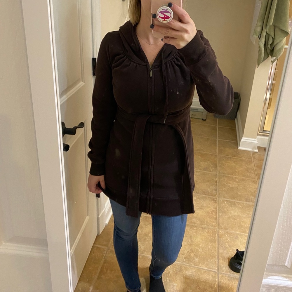 Cozy Brown Zip Up Hoodie Sweater Hoodie Empire